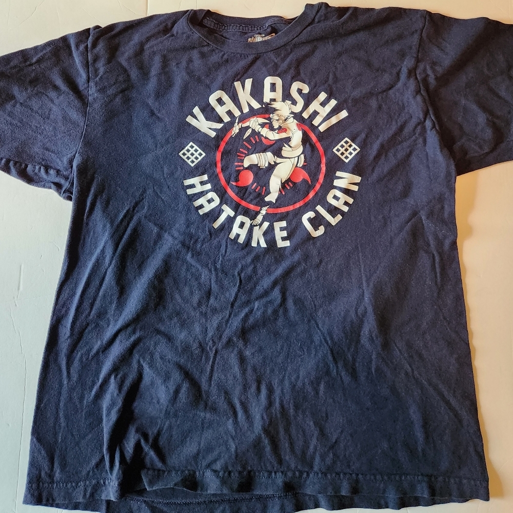 Men's Large Used Black Naruto Shippuden T Shirt